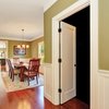 Trimlite 24"x80"x13/8" Primed 1Panel Interior Flat Panel Door Ovolo Bead 71/4" LH Prehung Door Matte Hinges 2068pri8020LH10B714